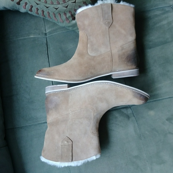 Soft Seude Cowboy Boots. New, no tags(gift) - Picture 3 of 4